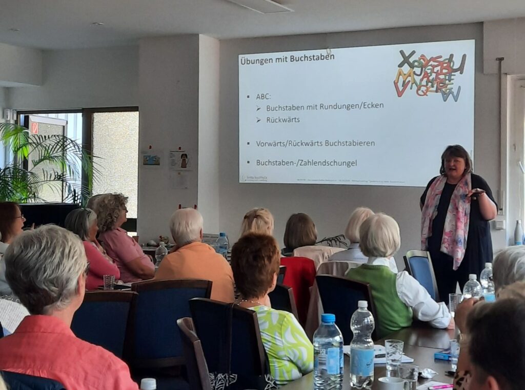 Konzentrations- und Motivationstrainierin Britta Buchholz referiert im Workshop
